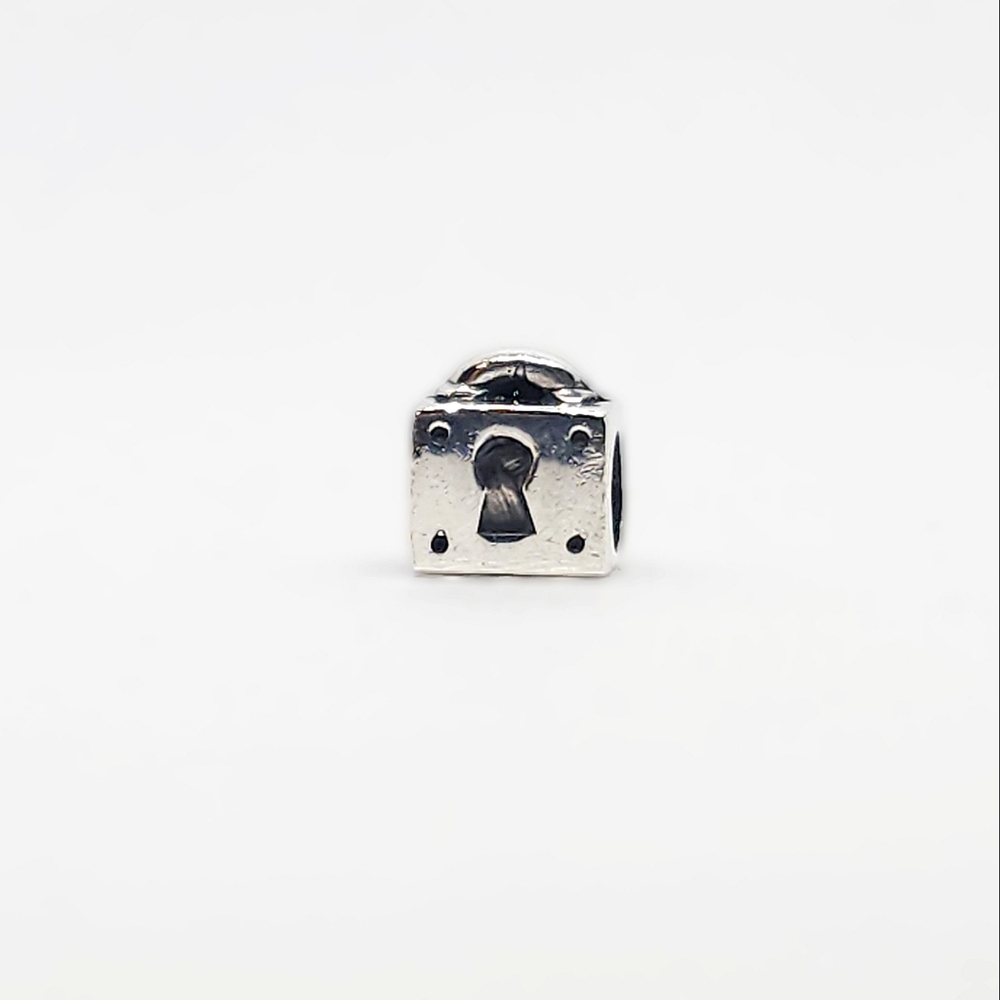 Pandora style Key Lock Square box bead